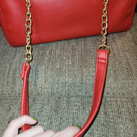 Tomato Red Juicy Couture Quilted Purse - Picture 7 of 9